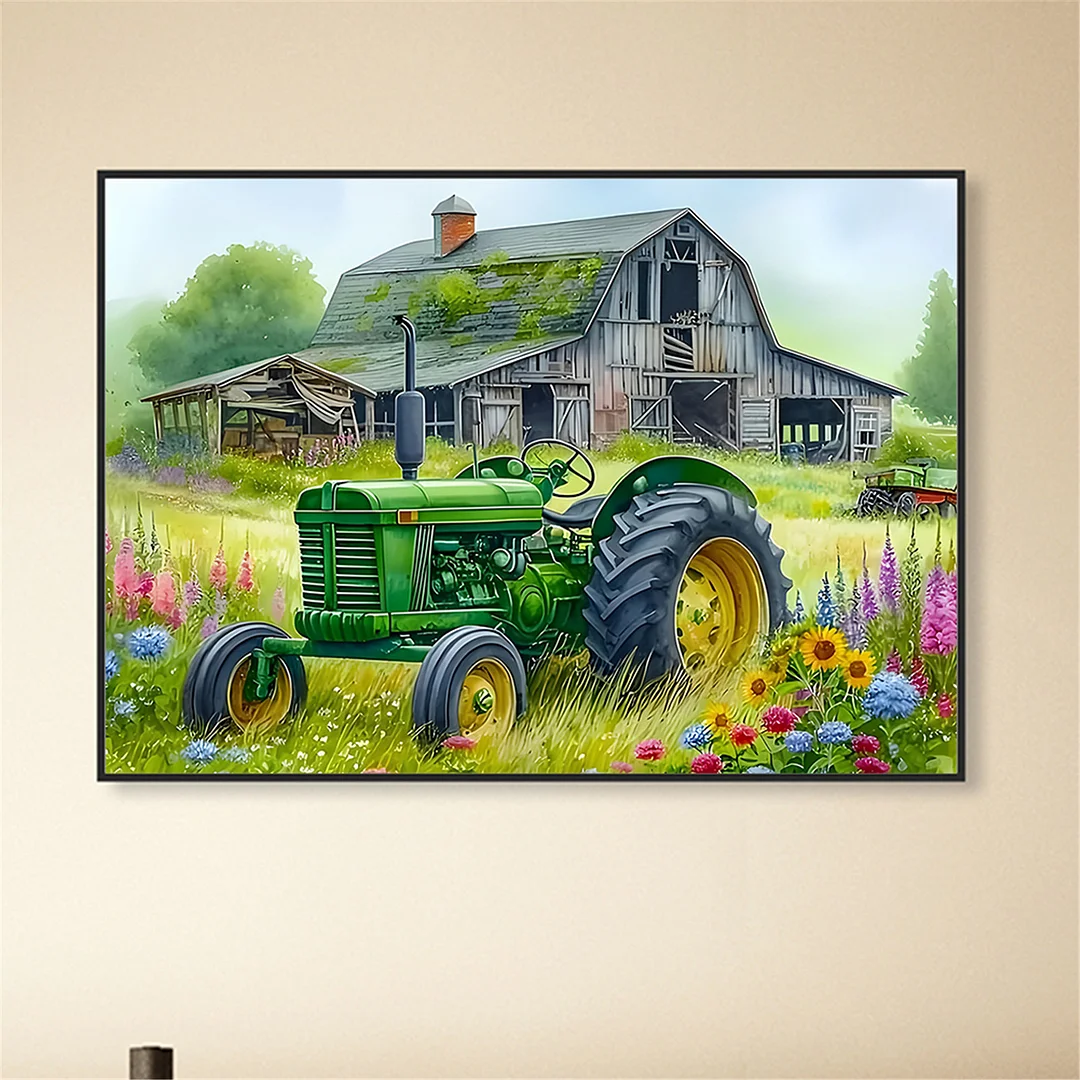 Diamond Painting - Full Round Drill - Tractor(Canvas|40*30cm)