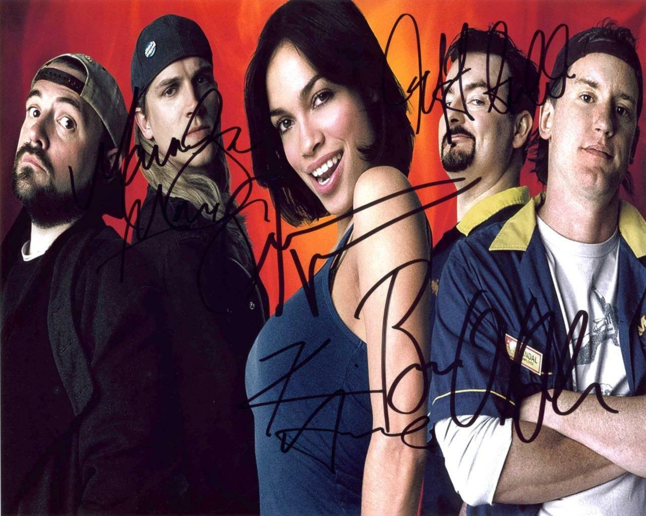 Clerks Cast X5 SIGNED AUTOGRAPHED 10 X 8