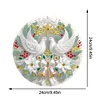 2D Flat DIY Christmas Dove Diamond Art Pendant Double-Sided Diamond Painting Set