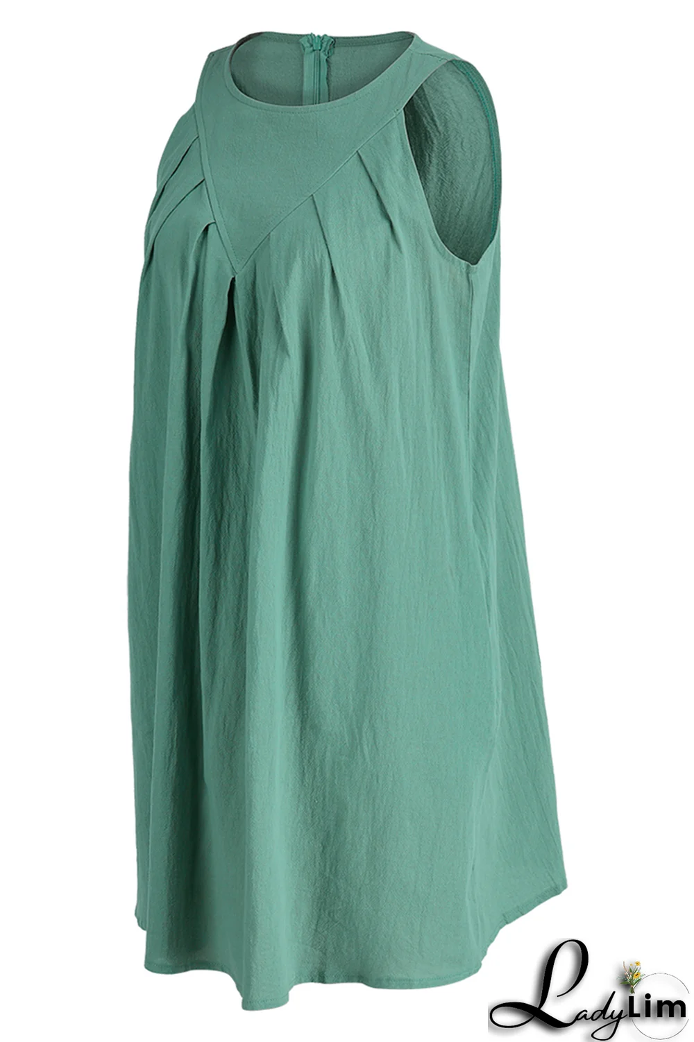 Yellow Casual Solid Patchwork O Neck Straight Dresses