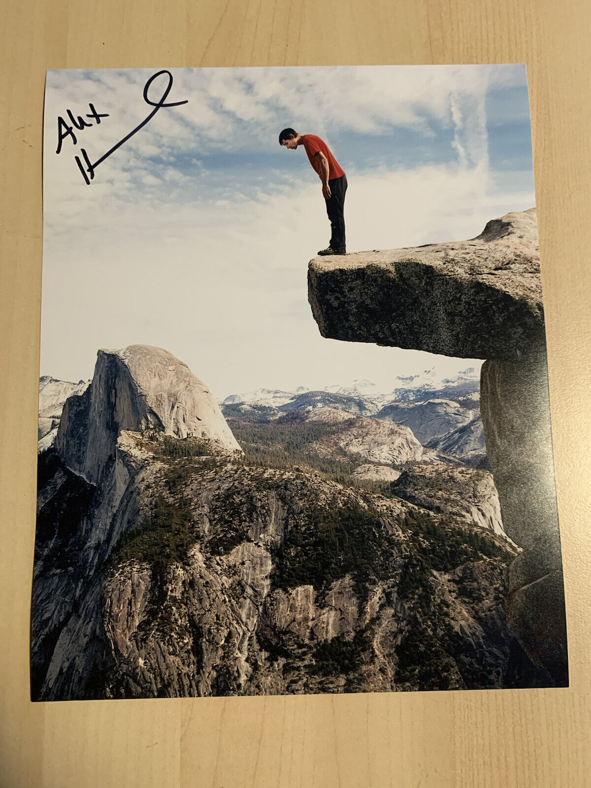 ALEX HONNOLD SIGNED 8x10 Photo Poster painting AUTOGRAPHED  SOLO ROCK CLIMBER VERY RARE COA