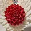 3D Angel Wing Flower Mould Silicone Wave Spiral Candle Mould Reusable Easy To Demold for Candles Soaps Crafts DIY Home Decor (Symmetrical)