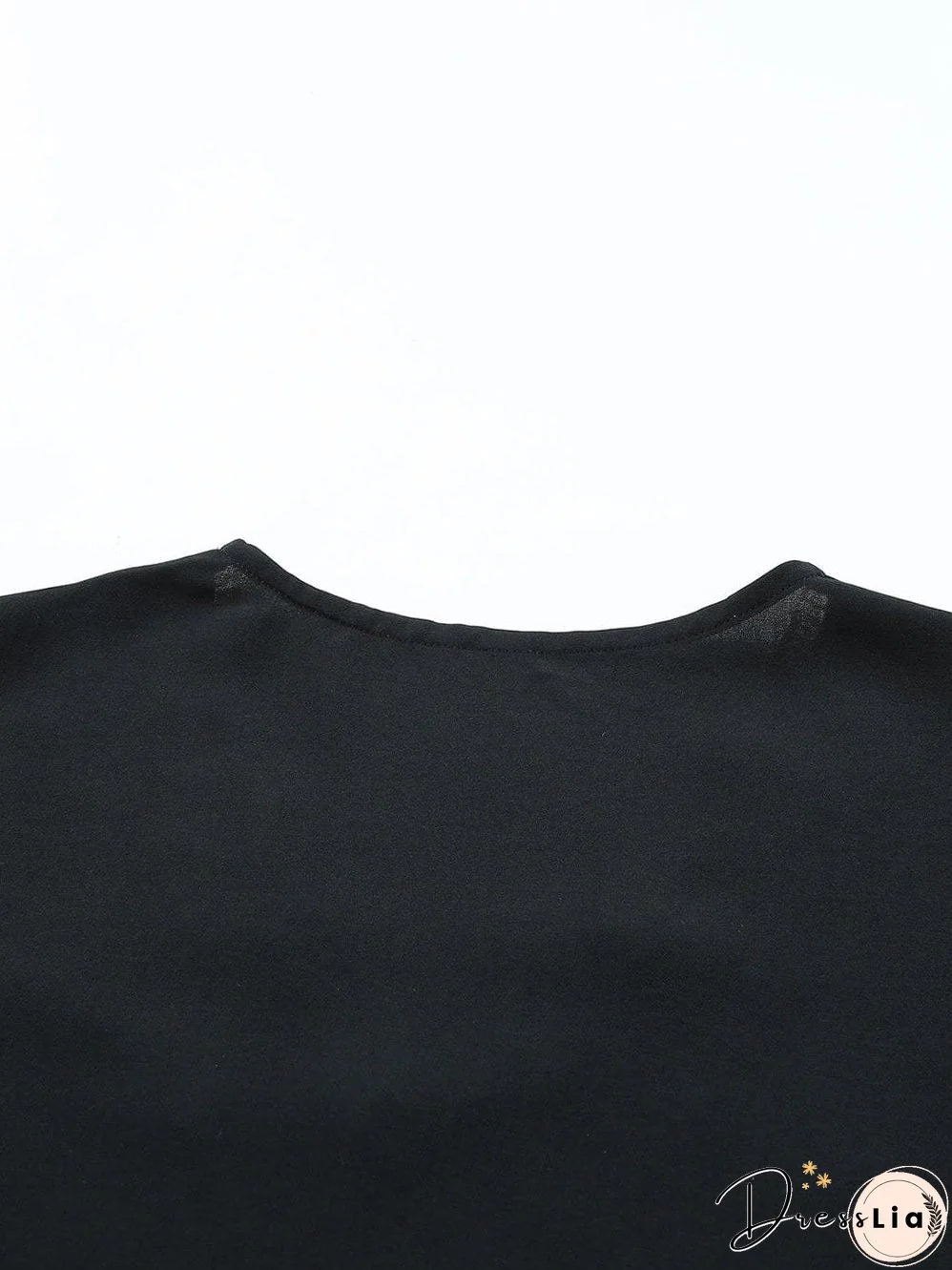 Office-Appropriate Lace Trim Blouse