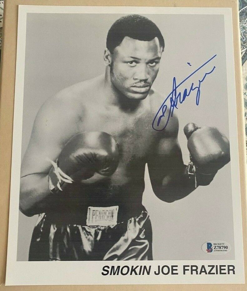 Smokin Joe Frazier signed autographed 8x10 Photo Poster painting Beckett Certified COA