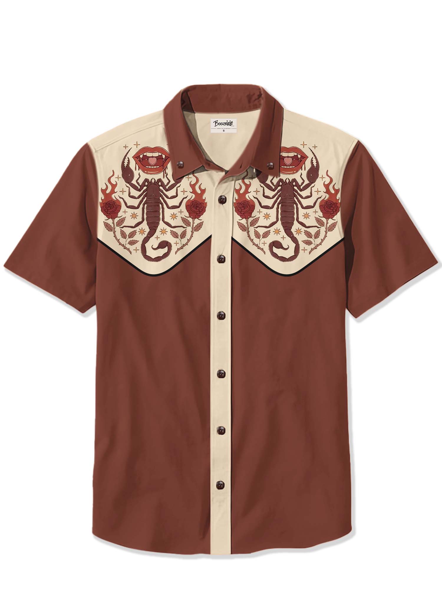 Rose Scorpion - 100% Cotton Shirt