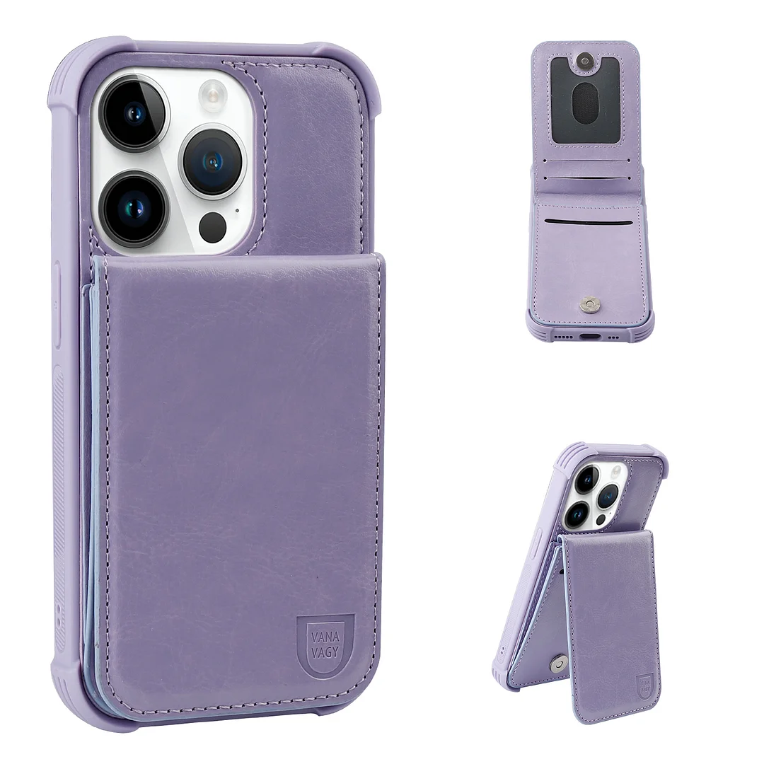 VANAVAGY Wallet Case for Apple iPhone 14 Pro 5G 6.1
