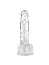 Flexible Realistic Transparent Strong Cup Dildo 7 In