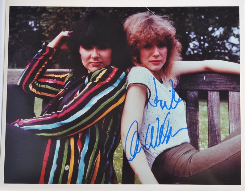 Anne Wilson & Nancy Wilson HEART 8x10 wCOA