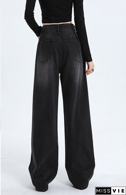 Blue Wash Baggy Boyfriend Jeans