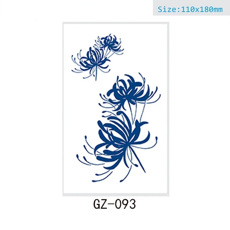 Net Red Herbal Juice Semi-permanent Waterproof Sweat-proof Tattoo Masking Scar Tattoo Sticker Herbal Juice Tattoo Sticker