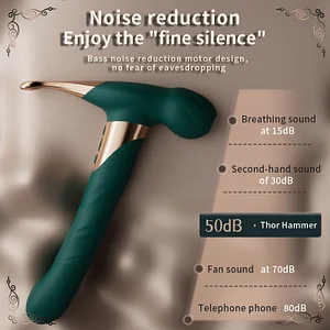 Thor's Hammer Telescopic Vibrator with G-Spot Stimulation & Sucking Function