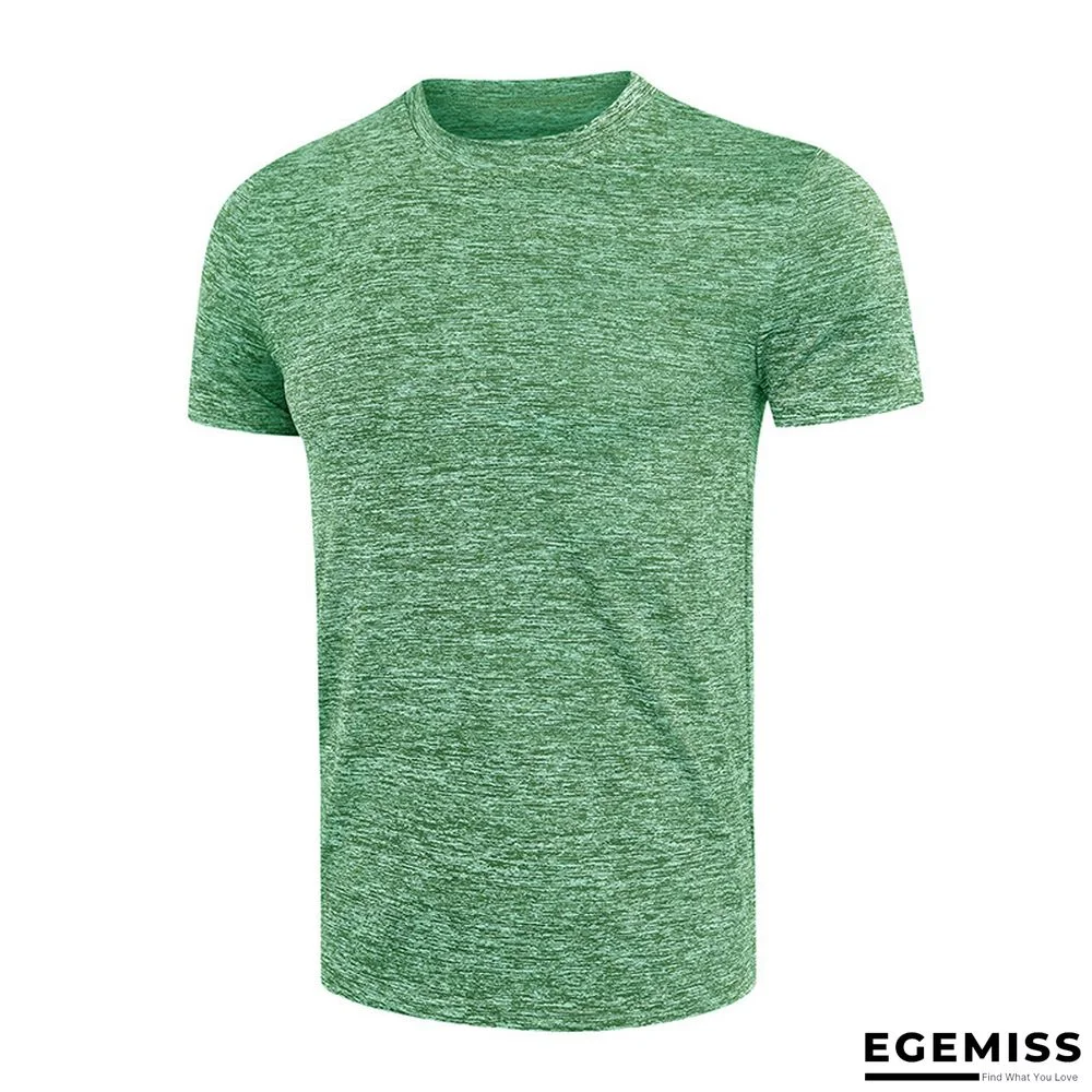 Summer Short-sleeved Men's T-shirt Sport Quick Dry Shirt with Round Neck | EGEMISS