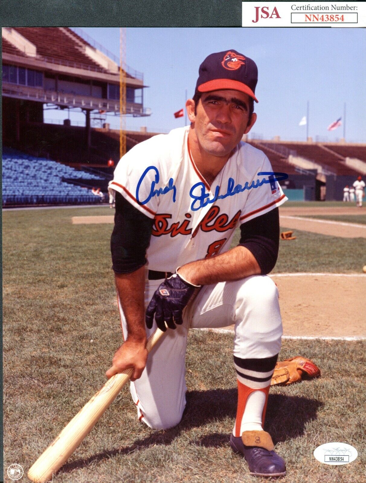 JSA Andy Etchebarren Autographed Signed 8x10 Photo Poster painting Baltimore Orioles TRB 703