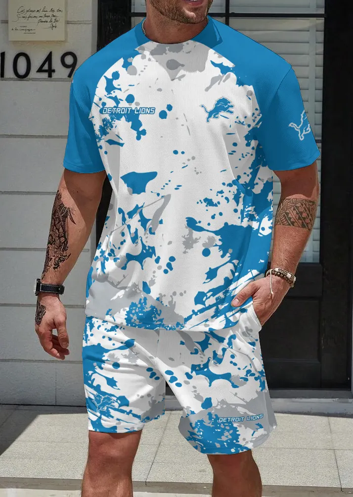 Detroit Lions Limited Edition Top And Shorts Two-Piece Suits