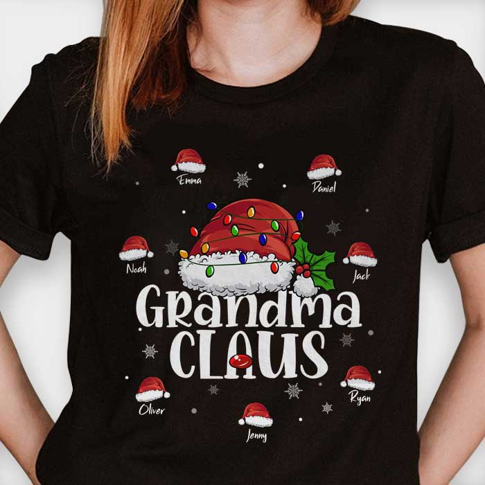 Loveyoufancy Grandma Claus Like A Normal Grandma Only More Awesome  - Personalized T-shirt, Hoodie, Unisex Sweatshirt