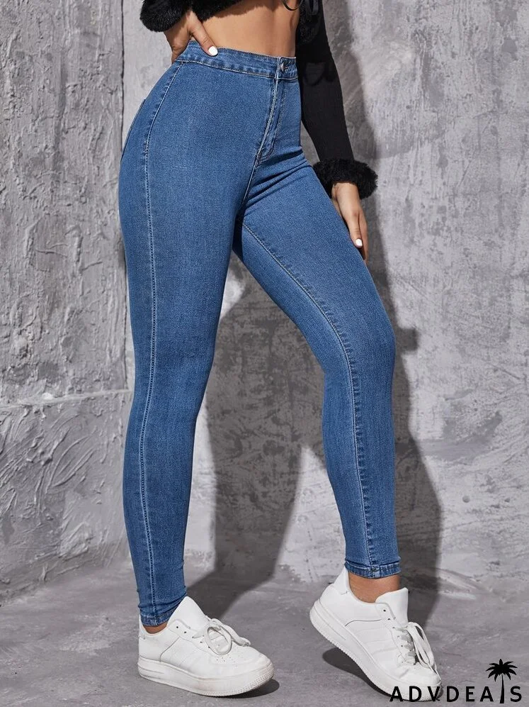 High Waist Skinny Jeans