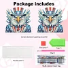 (US Only)US Flag Eagle DIY Diamond Painting Napkin Holder Kit Gift for Friend Family
