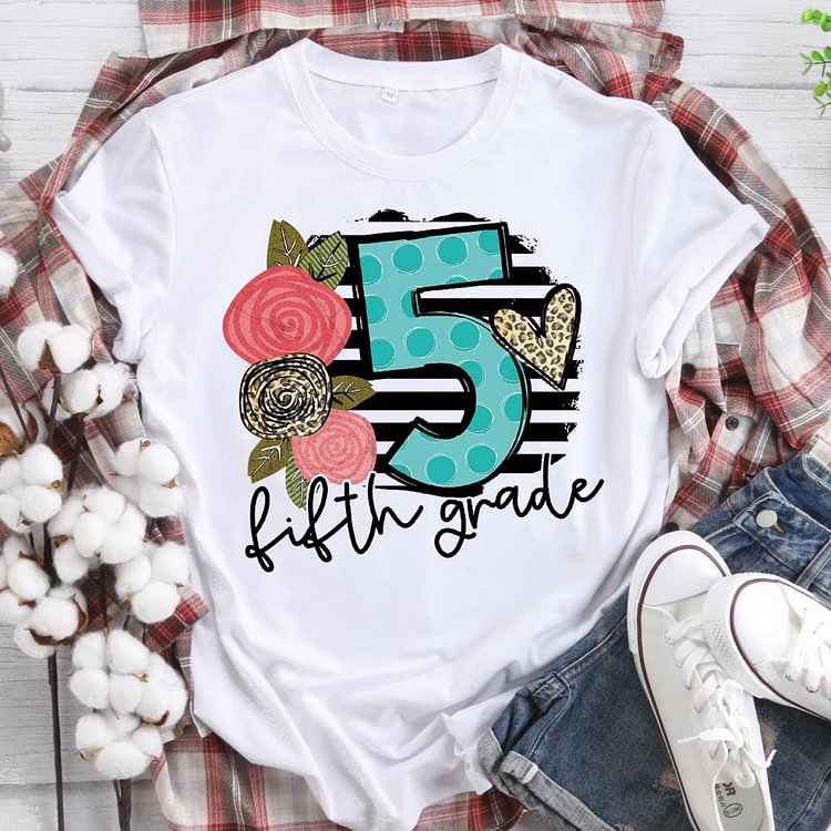 ANB - Custom Grade Back to school Book Lovers Tee-07047
