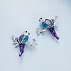 Bird Stud Earrrings Necklace  925 Sterling Silver