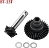 AMK Heavy Duty Bevel Gear Set, Helical Overdrive Gear 24/8T 27/8T 30/8T 33/8T Reverse Gear for 1/10 RC Crawler SCX10 II AR44/45 Capra Axle (8T-27T)