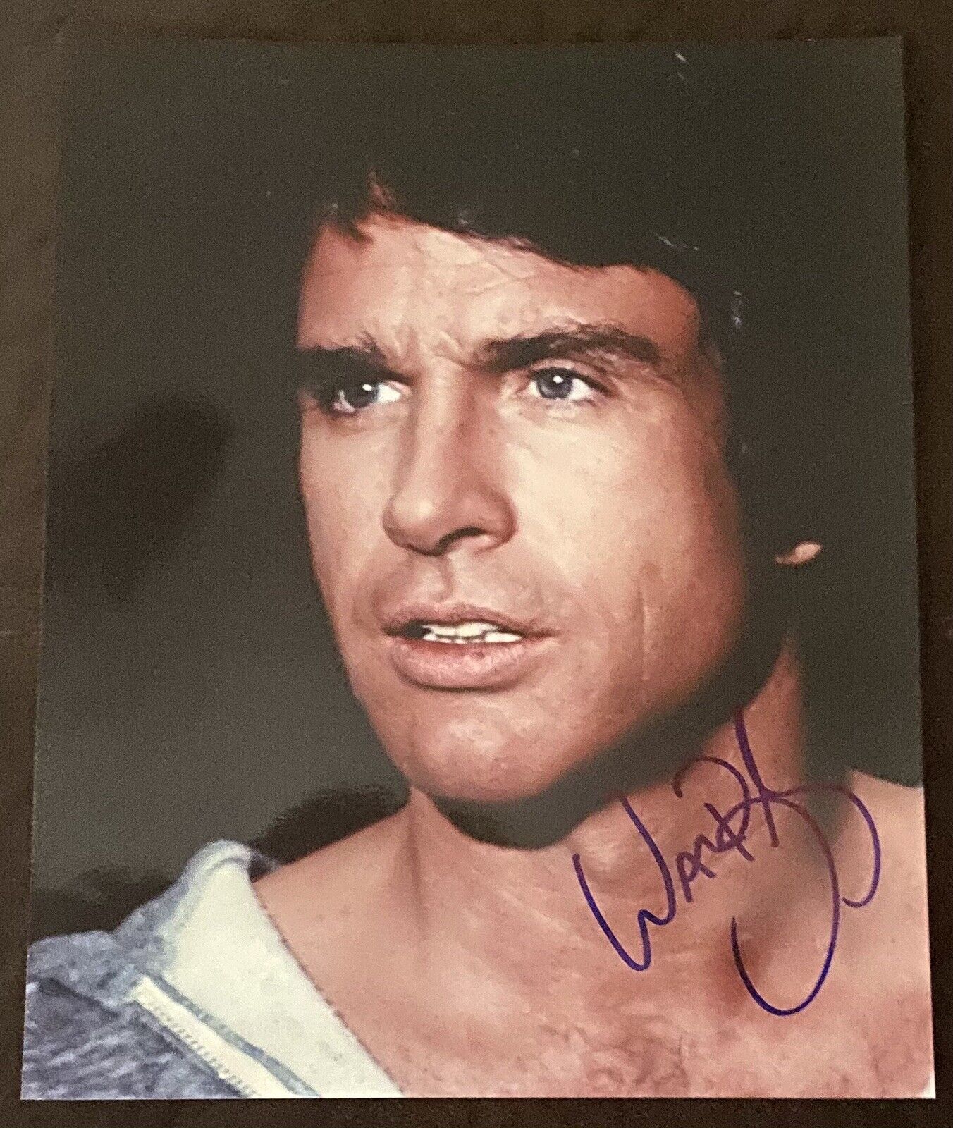 Warren Beatty Hand Signed 8x10 Photo Poster painting LCG Signatures COA