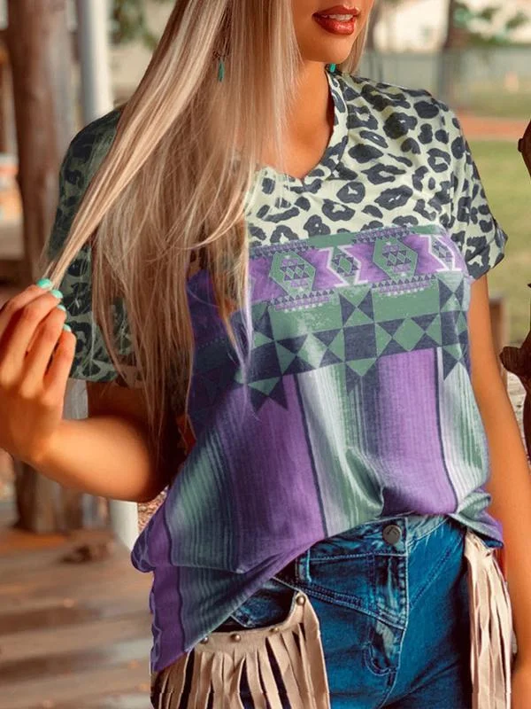 Women Half Sleeve V-neck Solid Color Dress