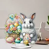 Diamond Painting Acrylic Easter Bunny Tabletop Ornaments Decorations for Adult Beginner Home Decor DIY Crafts Gift
