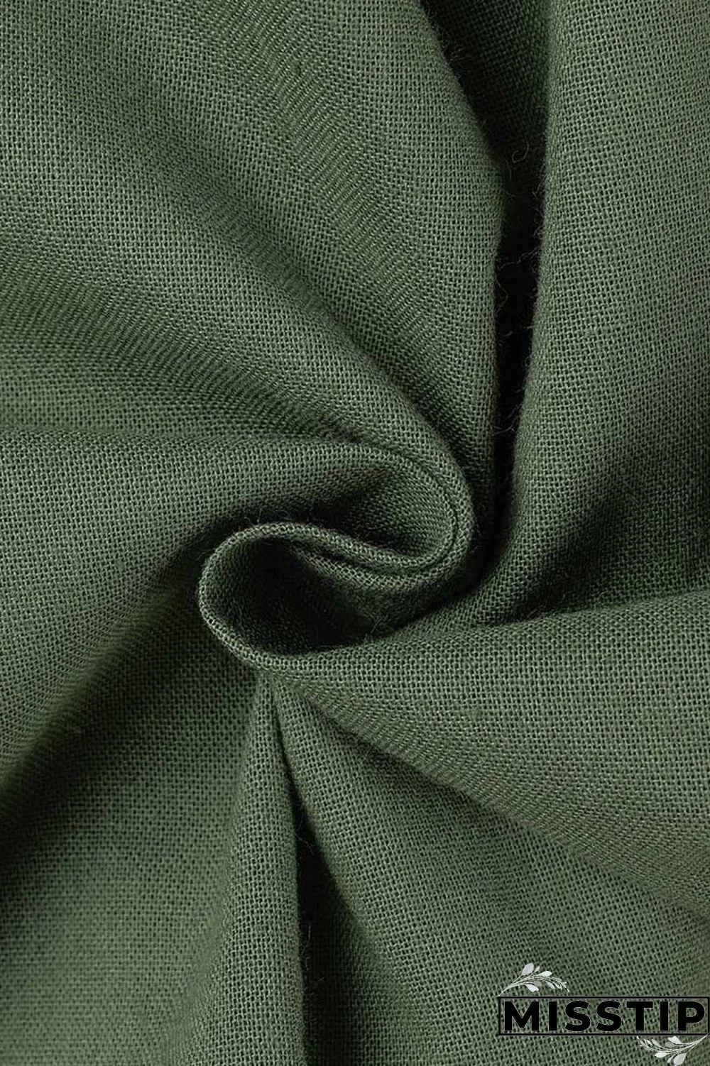 Ink Green Casual Solid Tassel Patchwork V Neck Half Sleeve Two Pieces