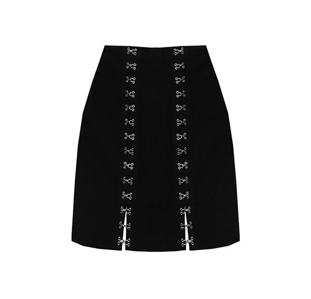 Eyelet Bodycon Skirt