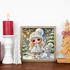 Snow Girl - Diamond Painting - Partial Special Shaped Drill(Canvas|30*30cm)