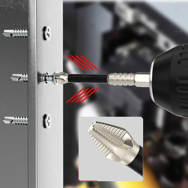🔥Strong Magnetic High Hardness Phillips Screwdriver Bit Set - Impact Resistant and Non-Slip