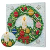 Framed Christmas Wreath - DIY Button Art Painting Kit for Creativity DIY Pearl Dot Crafts for Gift Home Wall Decor 30*30CM