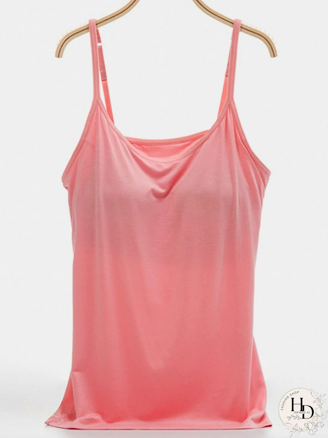 Scoop Neck Adjustable Strap Cami
