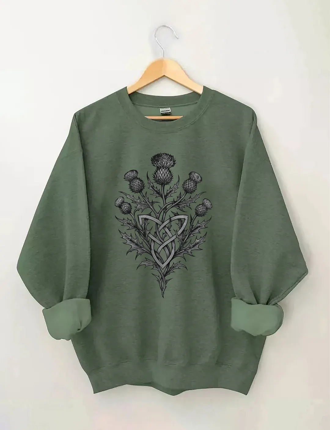 Scottish Thistle Grunge Sweatshirt