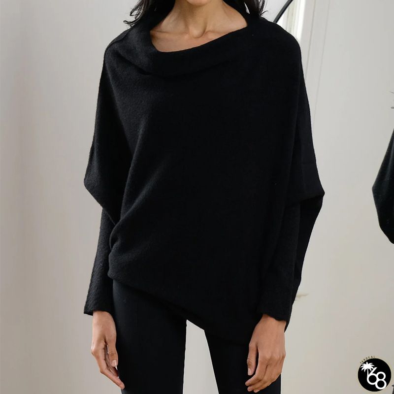 Batwing Long Sleeve Solid Comfort T-shirt | 168DEAL