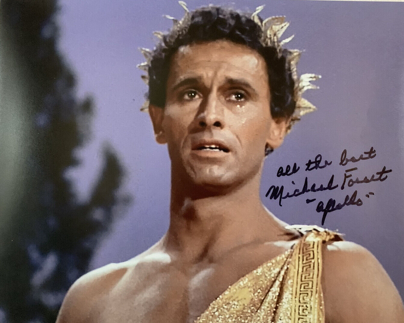 MICHAEL FOREST HAND SIGNED 8x10 Photo Poster painting STAR TREK AUTOGRAPH AUTHENTIC COA