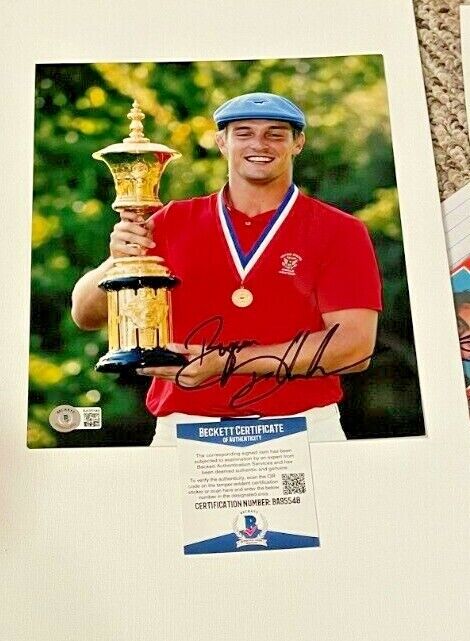 BRYSON DECHAMBEAU SIGNED 2015 U.S.AMATEUR 8X10 Photo Poster painting BECKETT CERTIFIED PGA