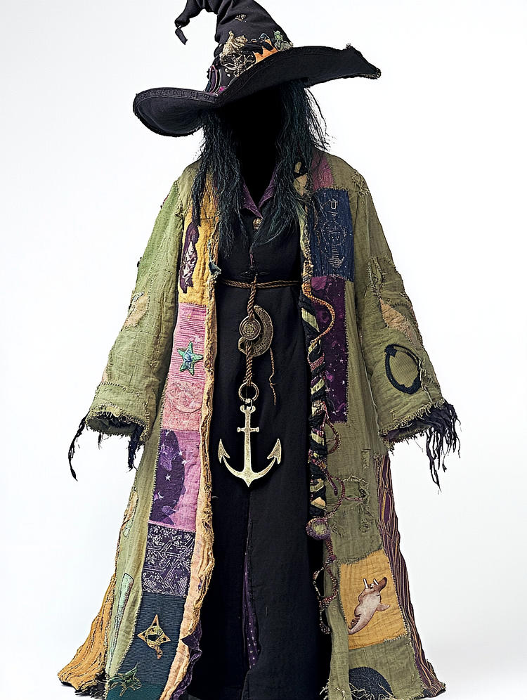 Pirate ship anchor long wizard cape aeba
