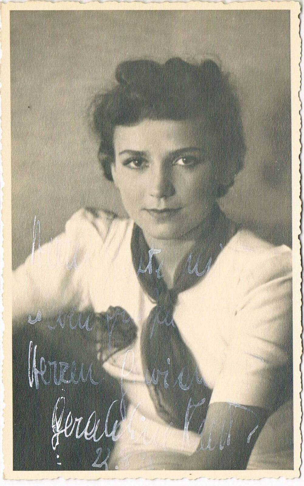 Geraldine Katt 1920-95 autograph signed postcard Photo Poster painting 3.5x5.5