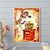 Diamond Painting -DIY Round Drill Girl with Coffee Bean