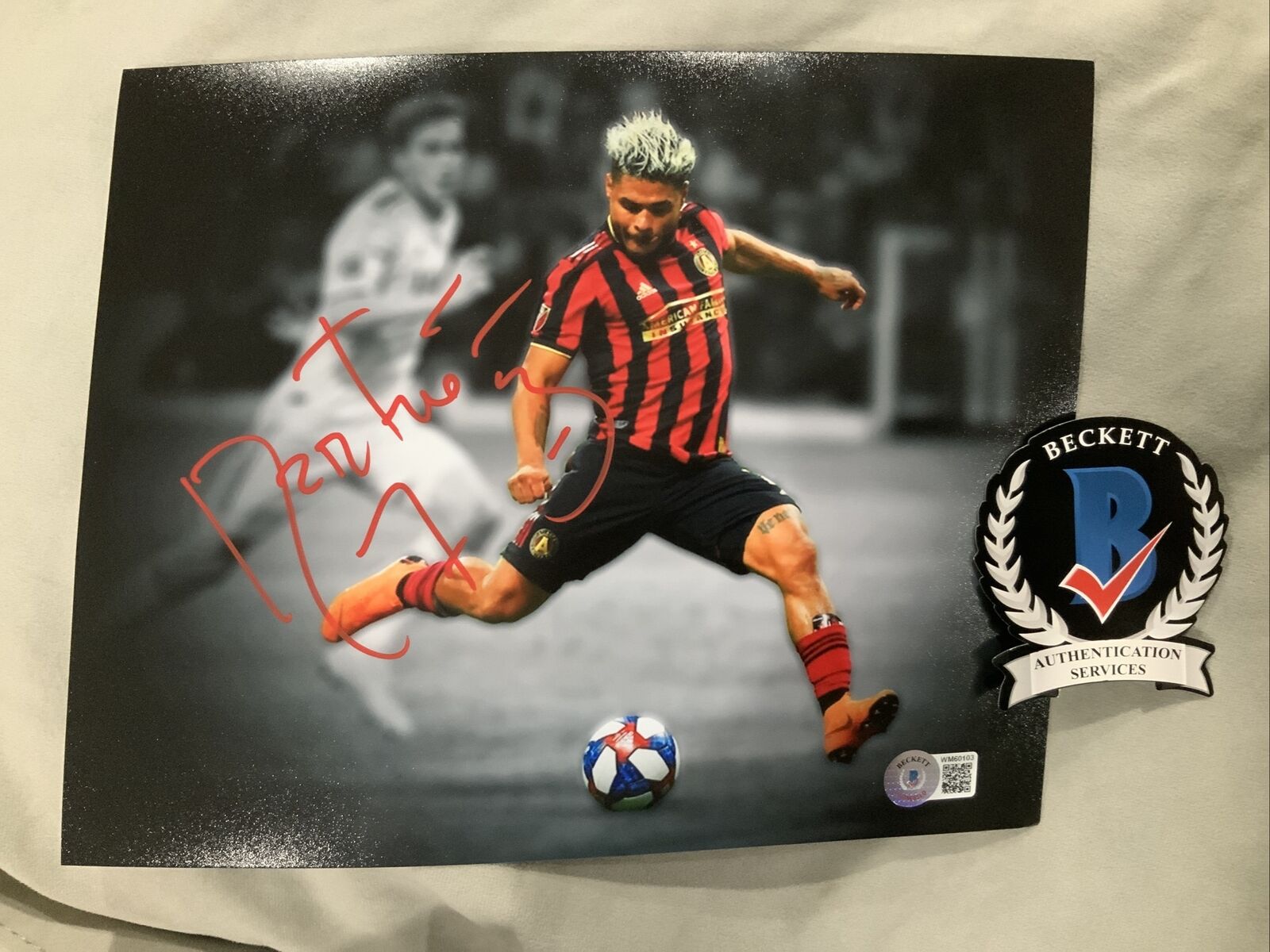 Josef Martinez Atlanta United Autograph Signed 8x10 Photo Poster painting Beckett Bas Coa