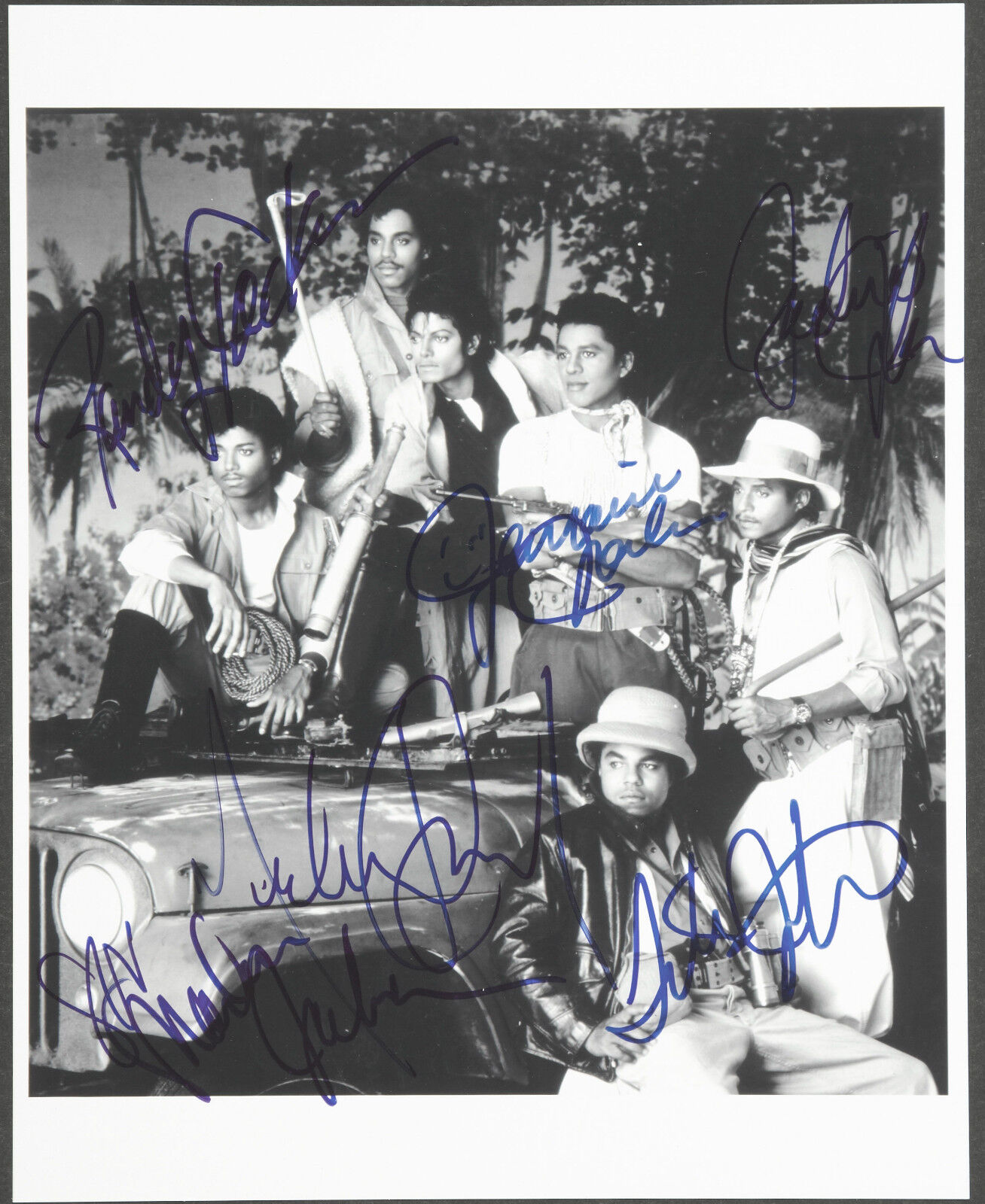 THE JACKSONS Signed Photo Poster paintinggraph - Pop Singers / Band / Michael Jackson - preprint