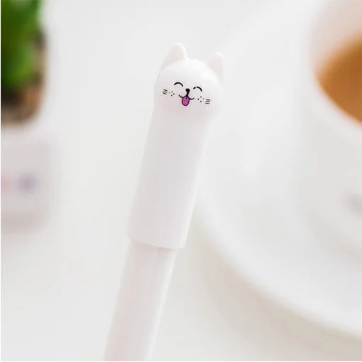 Cute Kawaii Black Cat Gel Pen Cartoon Gel Pen Writing Office School Supplies Stationery creative sweet pretty lovely cartoon