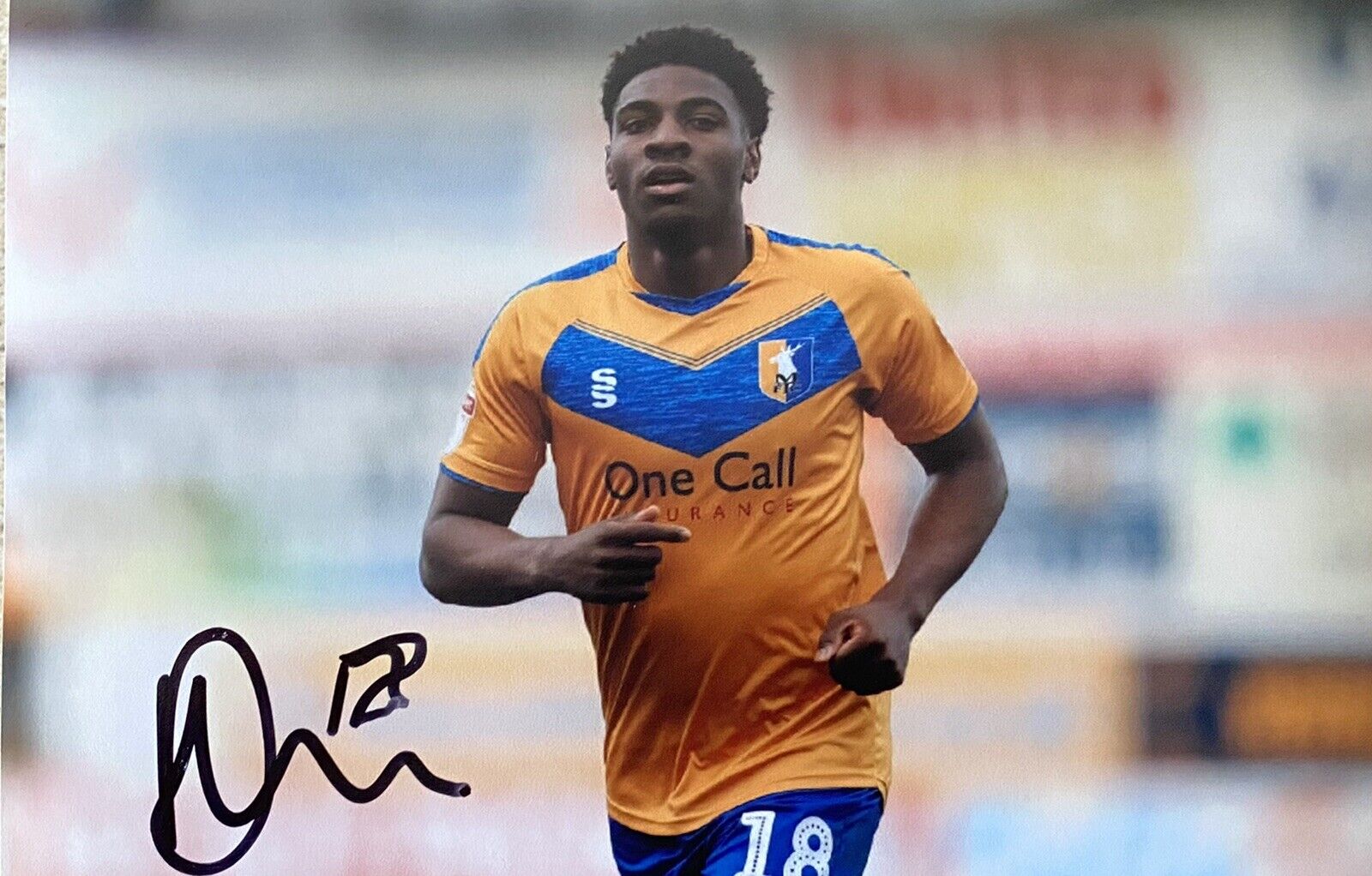 Oladapo Afolayan Genuine Hand Signed Mansfield Town 6X4 Photo Poster painting