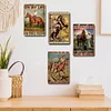 4PCS Cowgirl - Vintage Metal Signs Set - 20*30cm - Western
