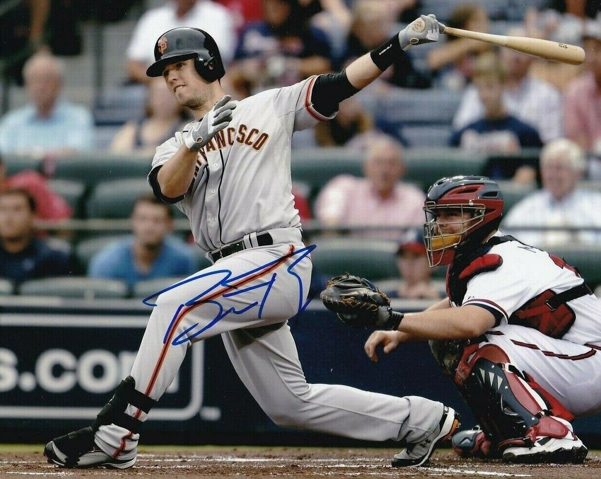 Buster Posey Autographed Signed 8x10 Photo Poster painting ( Giants ) REPRINT ,