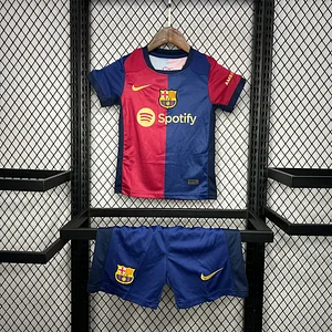 2024/2025 Barcelona Home Football Shirt 1:1 Thai Quality Kids Size