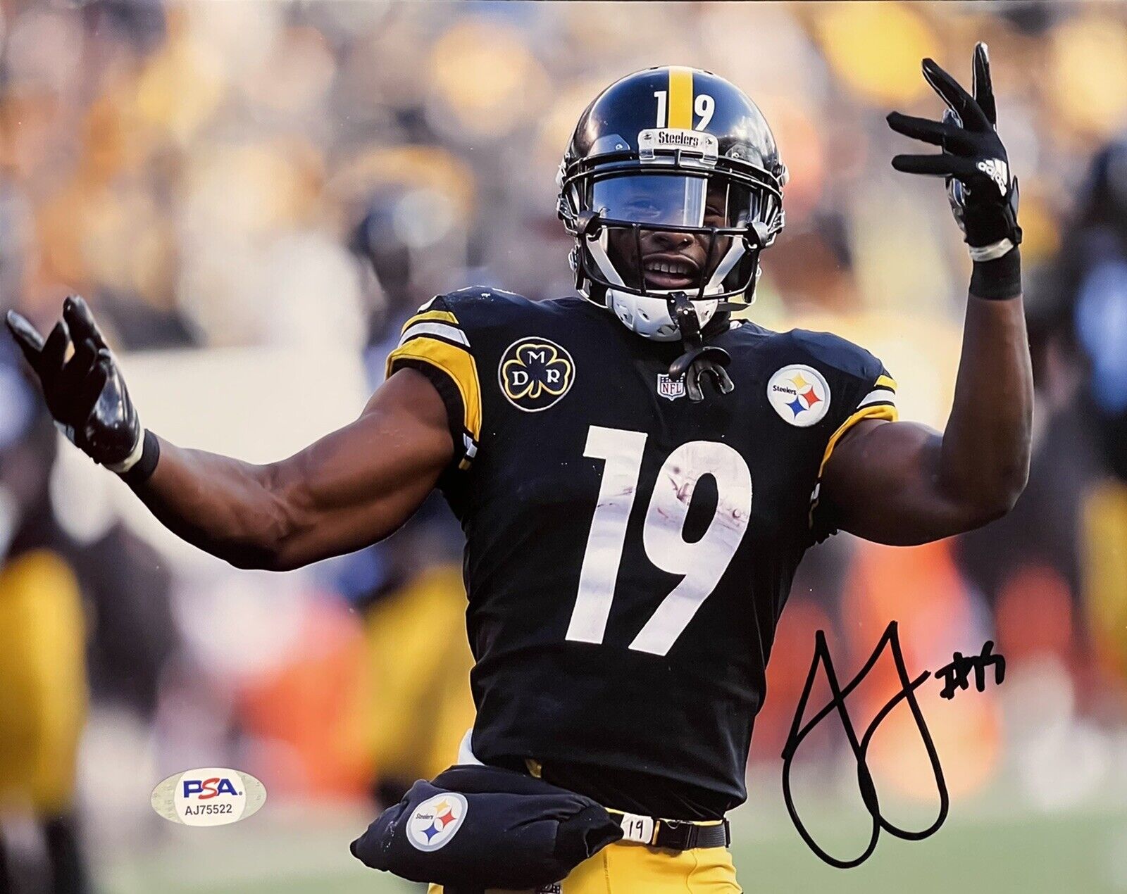 Juju Smith Schuster Signed Autographed Pittsburgh Steelers 8x10 Photo Poster painting PSA/DNA