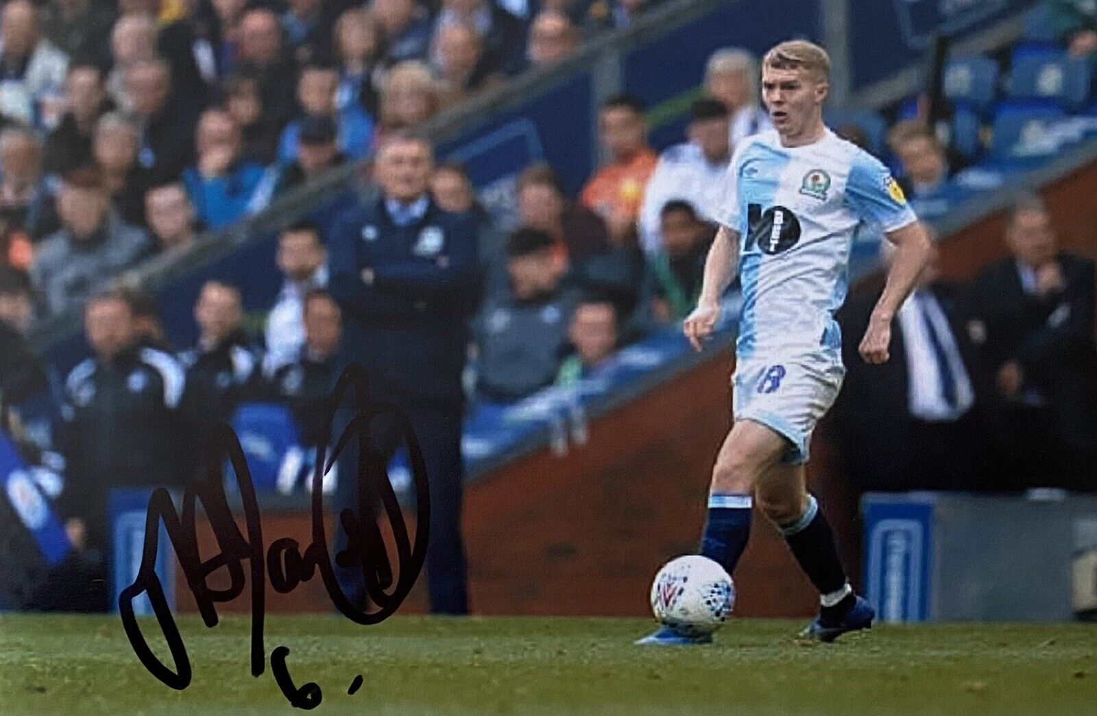 Jacob Davenport Genuine Hand Signed Blackburn Rovers 6X4 Photo Poster painting 3