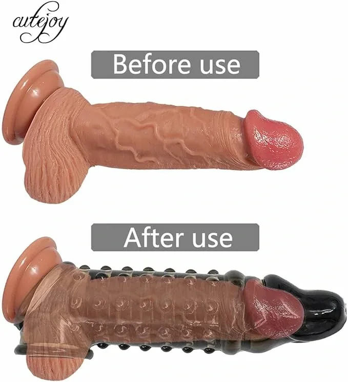 Generic Reusable Cock Rings Penis Delay Ejaculation Penis Sleeve Silicone Glans Cover